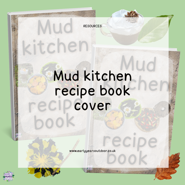 Mud kitchen recipe book cover